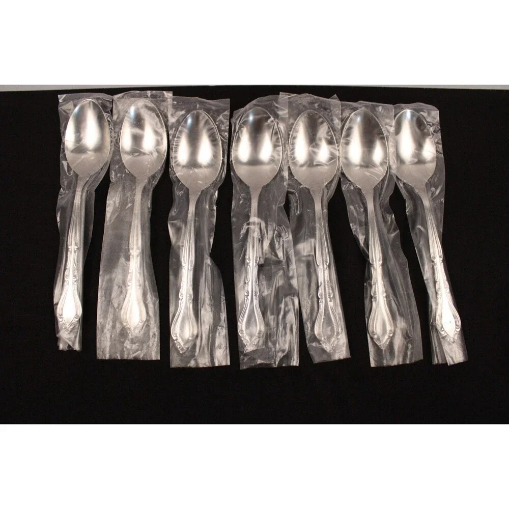 Vintage NEW Rogers Stainless Tableware Auberge 44 piece Service for 8 SEALED